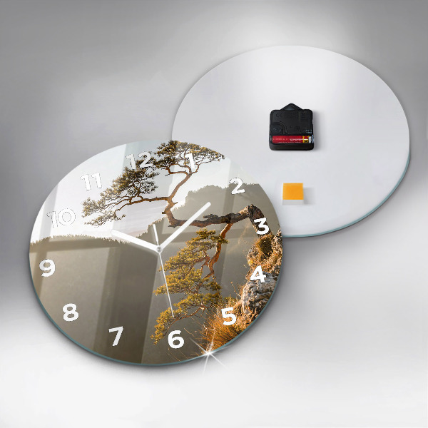 Kerek fali üvegóra Egy fa a hegyekben
