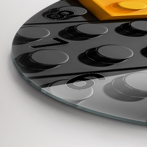 Kerek fali üvegóra Játék blokkok