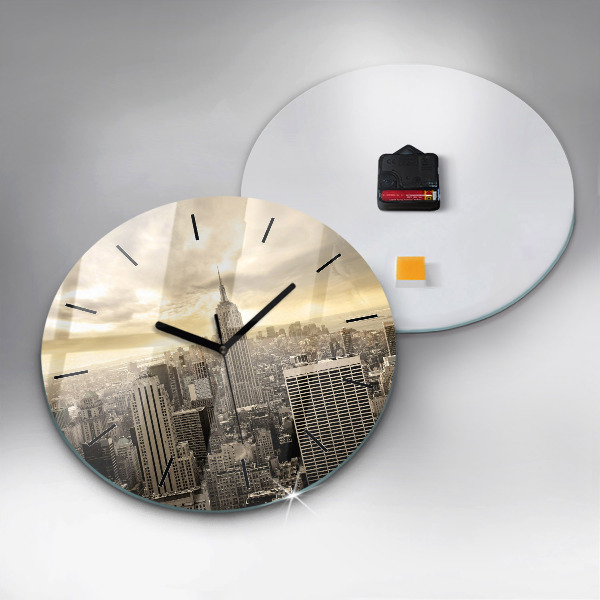 Kerek fali üvegóra New York-i felhőkarcoló