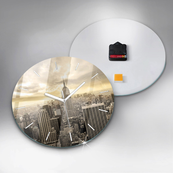 Kerek fali üvegóra New York-i felhőkarcoló