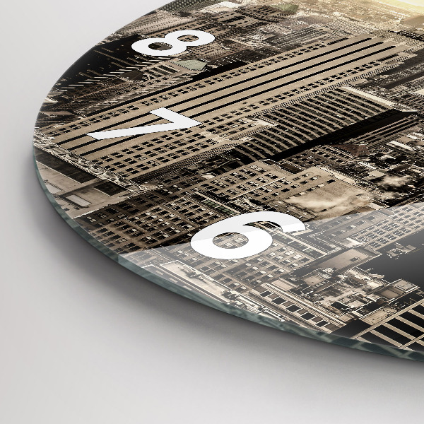 Kerek fali üvegóra New York-i felhőkarcoló