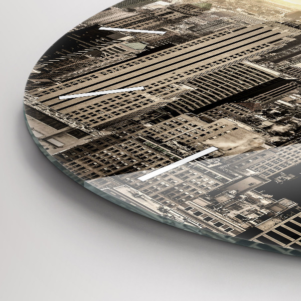 Kerek fali üvegóra New York-i felhőkarcoló