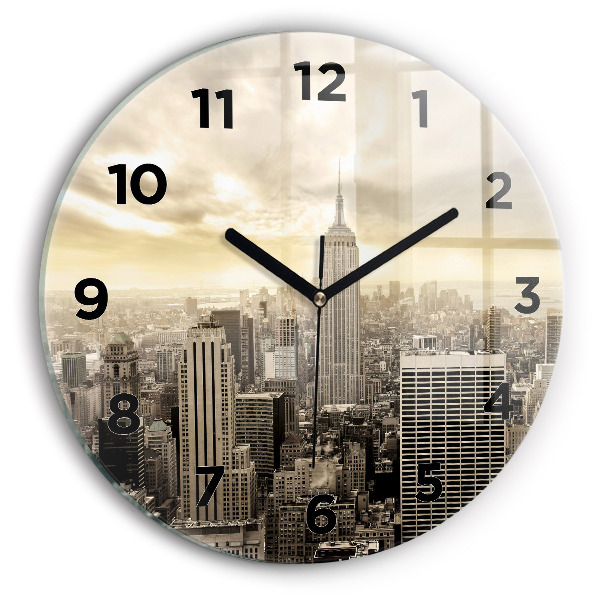 Kerek fali üvegóra New York-i felhőkarcoló