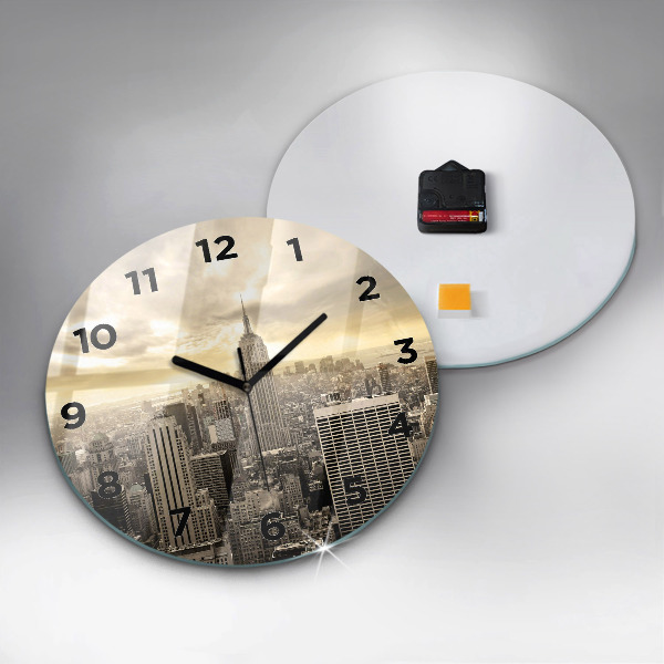Kerek fali üvegóra New York-i felhőkarcoló