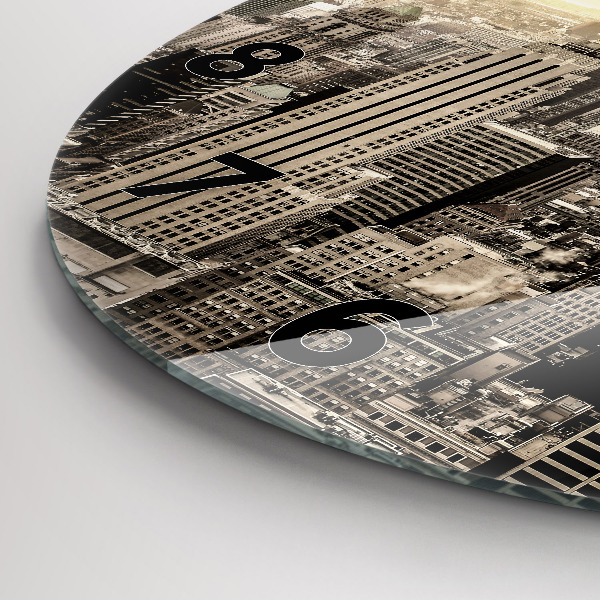 Kerek fali üvegóra New York-i felhőkarcoló