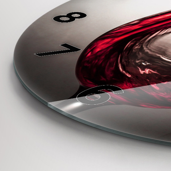 Kerek fali üvegóra Pohár bor