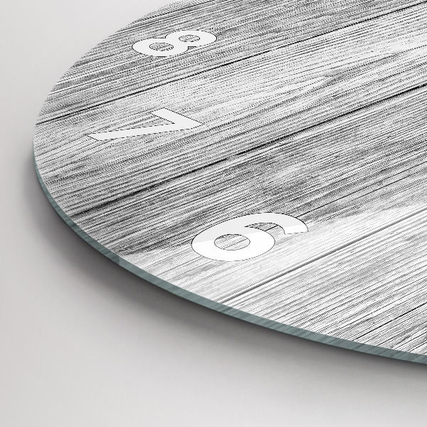 Kerek fali üvegóra Fa panelek