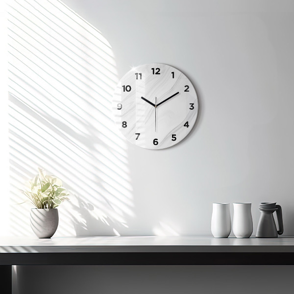 Kerek fali üvegóra Dekoratív márvány