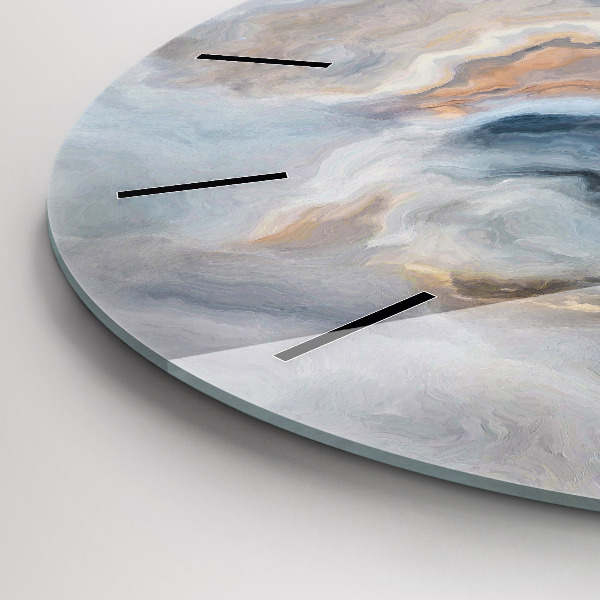 Kerek fali üvegóra Márvány minta