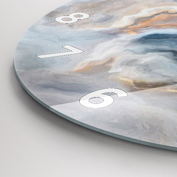 Kerek fali üvegóra Márvány minta