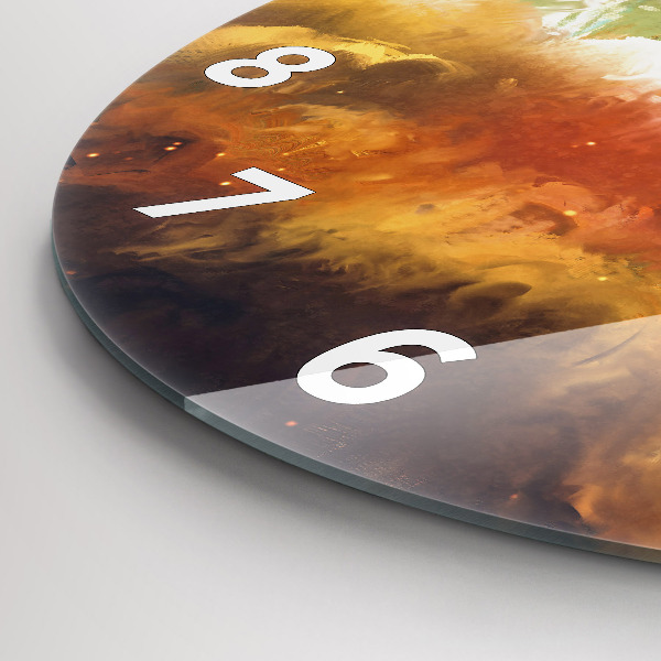 Kerek fali üvegóra Absztrakt festészet