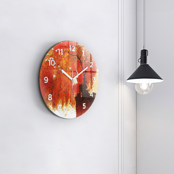 Kerek fali üvegóra Menyasszony ősszel