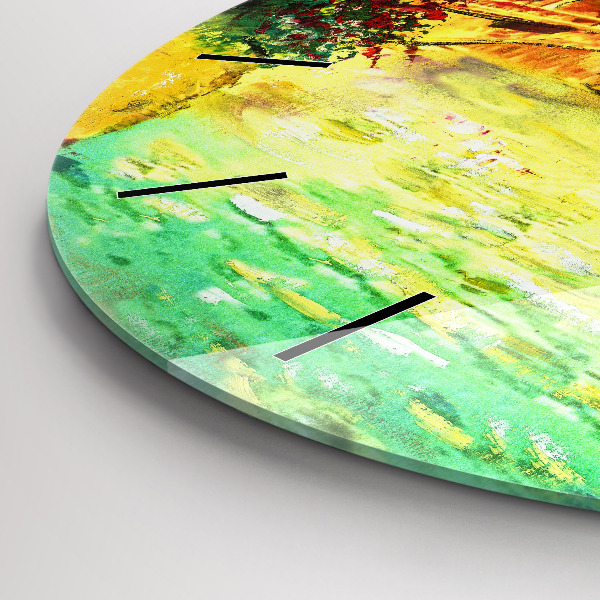 Kerek fali üvegóra Velence Rialto híd