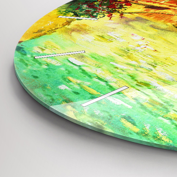 Kerek fali üvegóra Velence Rialto híd