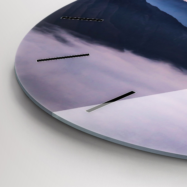 Kerek fali üvegóra Gyönyörű táj