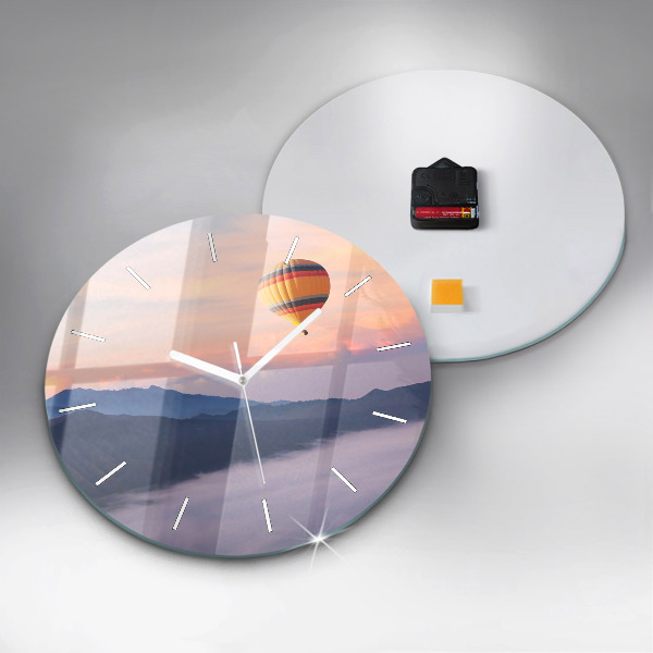 Kerek fali üvegóra Gyönyörű táj