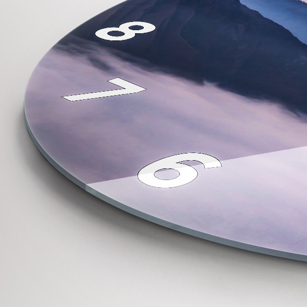 Kerek fali üvegóra Gyönyörű táj