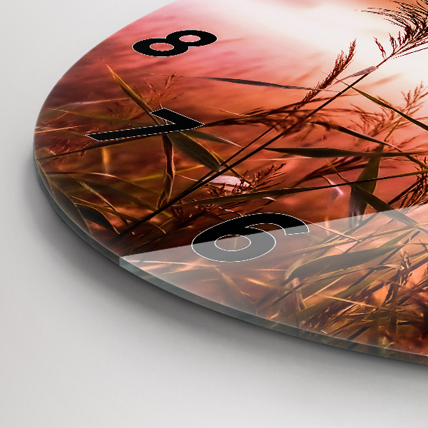 Kerek fali üvegóra Ködös reggel