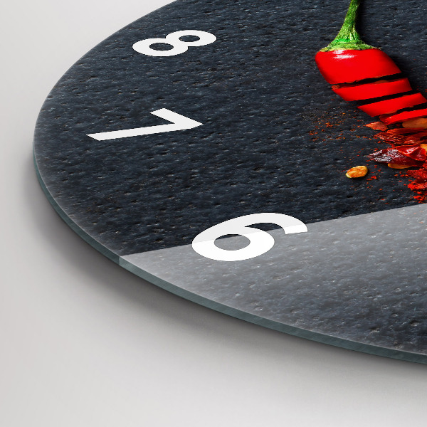 Kerek fali üvegóra Pirospaprika fűszerezés