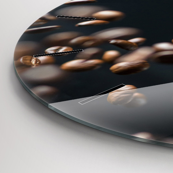 Kerek fali üvegóra Kávébab