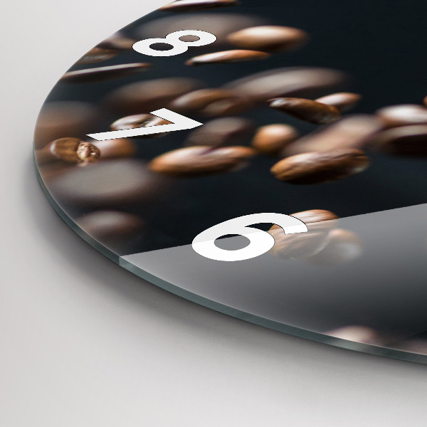 Kerek fali üvegóra Kávébab