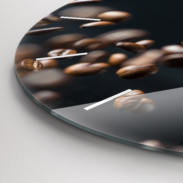 Kerek fali üvegóra Kávébab