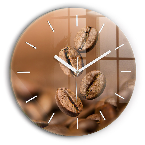 Kerek fali üvegóra Absztrakt színek