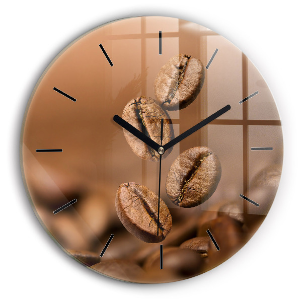 Kerek fali üvegóra Absztrakt színek