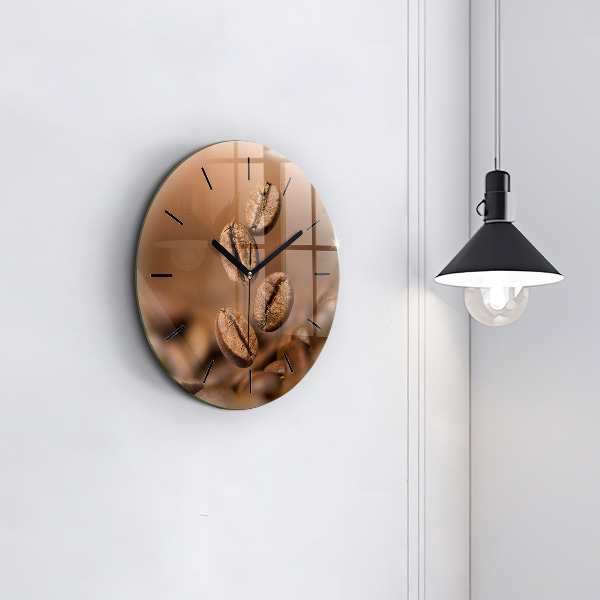 Kerek fali üvegóra Absztrakt színek