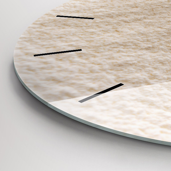 Kerek fali üvegóra Liszt és kalászok