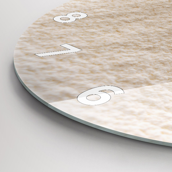 Kerek fali üvegóra Liszt és kalászok