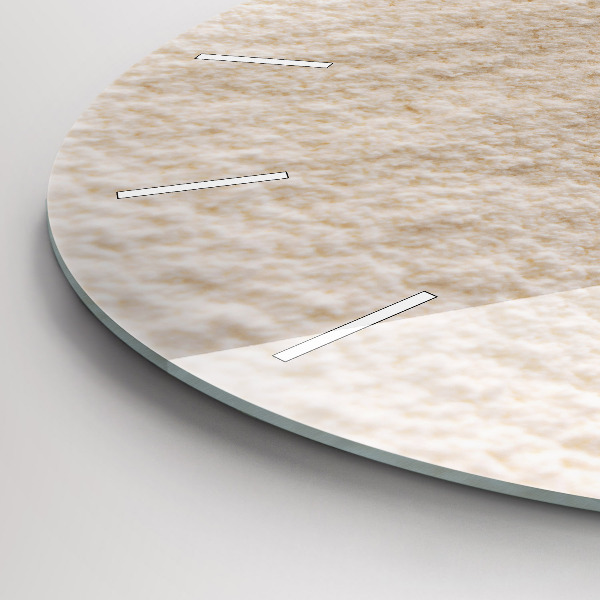 Kerek fali üvegóra Liszt és kalászok