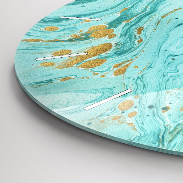 Kerek fali üvegóra Márvány textúra