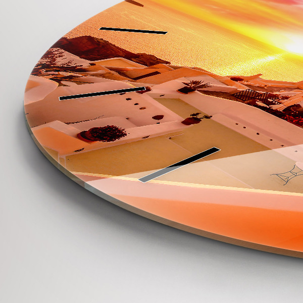 Kerek fali üvegóra Régi szélmalom Santoriniben