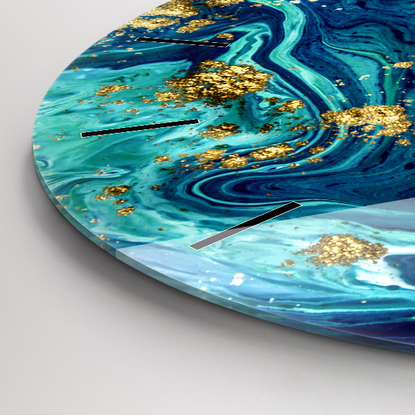 Kerek fali üvegóra Modern absztrakció