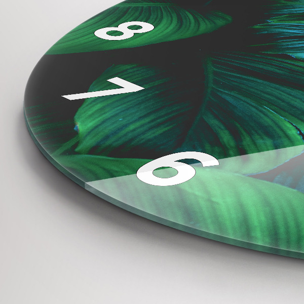 Kerek fali üvegóra A természet levelei