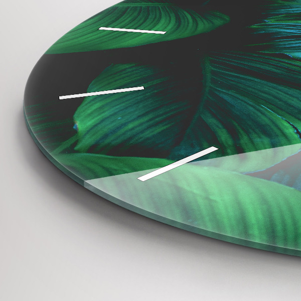 Kerek fali üvegóra A természet levelei