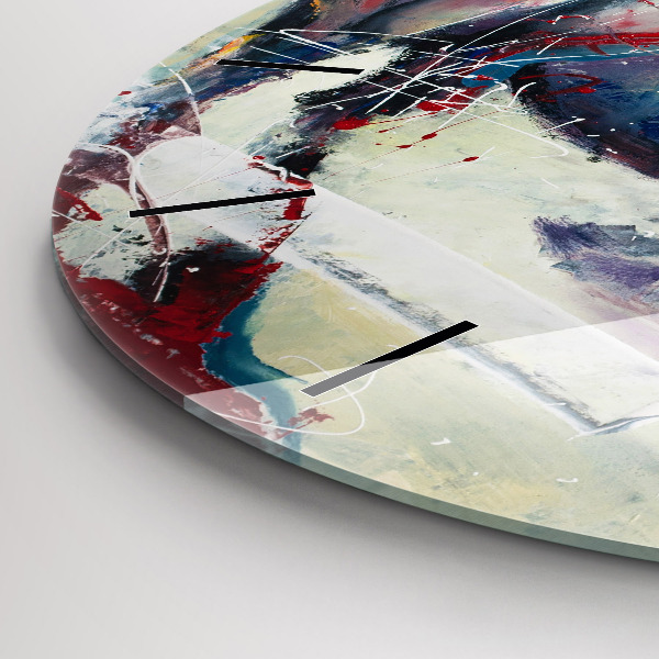 Kerek fali üvegóra Vágtató lovak illusztrációja