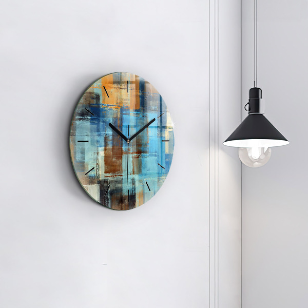 Kerek fali üvegóra Színes háttér - absztrakt