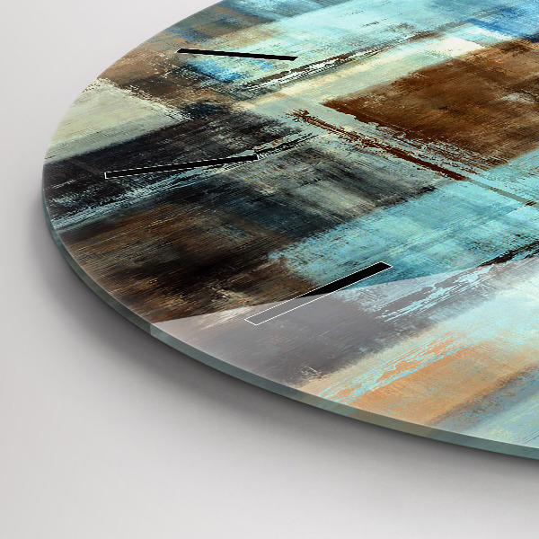 Kerek fali üvegóra Színes háttér - absztrakt