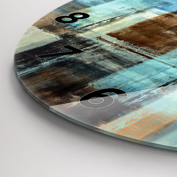 Kerek fali üvegóra Színes háttér - absztrakt