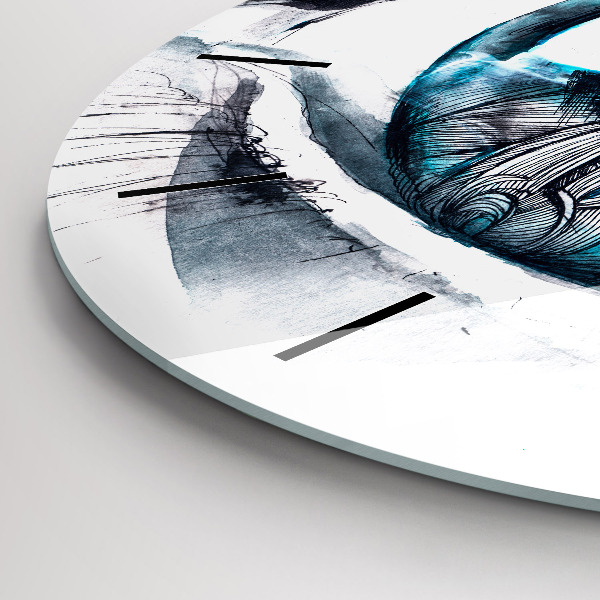 Kerek fali üvegóra Wolf Eye Illusztráció