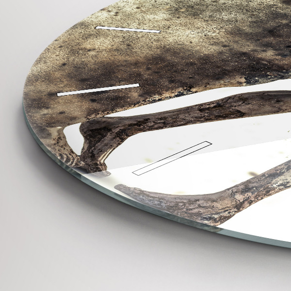 Kerek fali üvegóra Absztrakt homok emberek