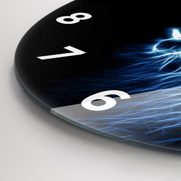 Kerek fali üvegóra Vad oroszlán