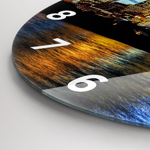 Kerek fali üvegóra Sydney az Este