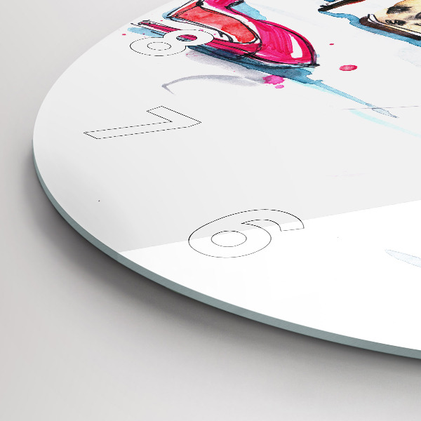 Kerek fali üvegóra A nőiesség eleme