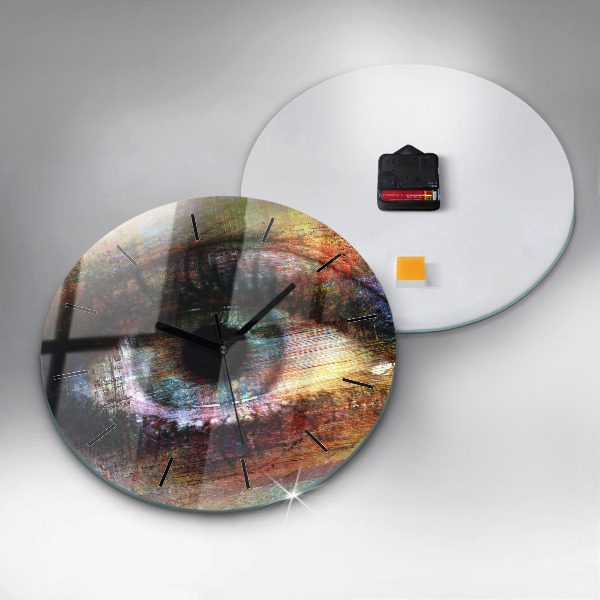 Kerek fali üvegóra Street Art Eye