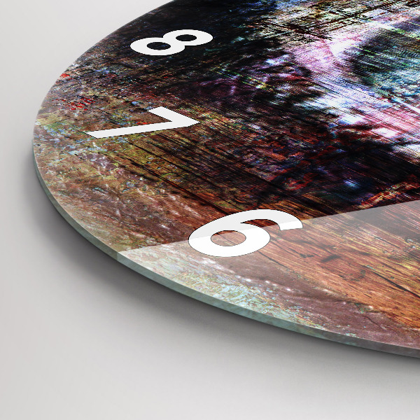 Kerek fali üvegóra Street Art Eye