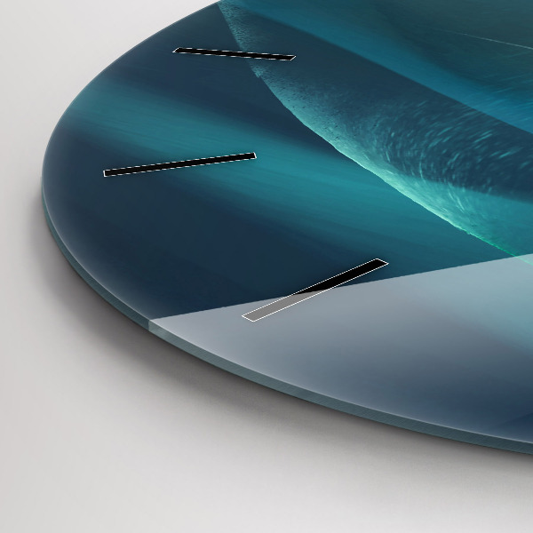 Kerek fali üvegóra Egy repülő sas képe