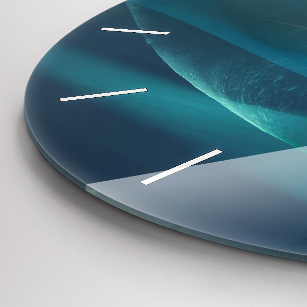 Kerek fali üvegóra Egy repülő sas képe